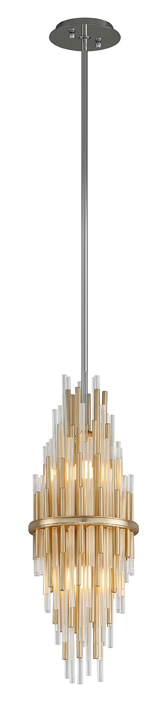 Corbett Lighting - 238-41 - LED Pendant - Theory - Gold Leaf W Polished Stainless