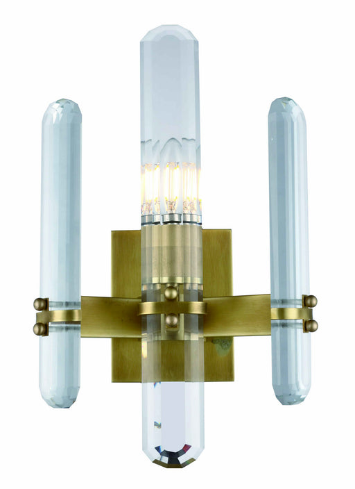 Elegant Lighting - 1530W10BB/RC - One Light Wall Sconce - Lincoln - Burnished Brass