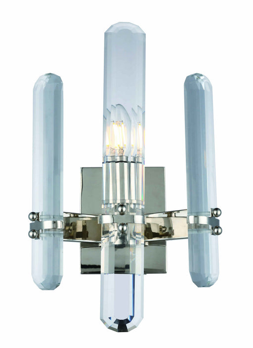 Elegant Lighting - 1530W10PN/RC - One Light Wall Sconce - Lincoln - Polished Nickel