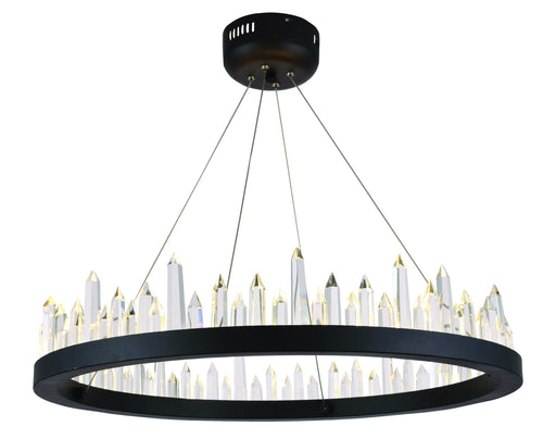 Elegant Lighting - 1705D26SDG - LED Chandelier - Malta - Satin Dark Grey