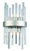 Elegant Lighting - 3000W8C - Two Light Wall Sconce - Dallas - Chrome & Clear