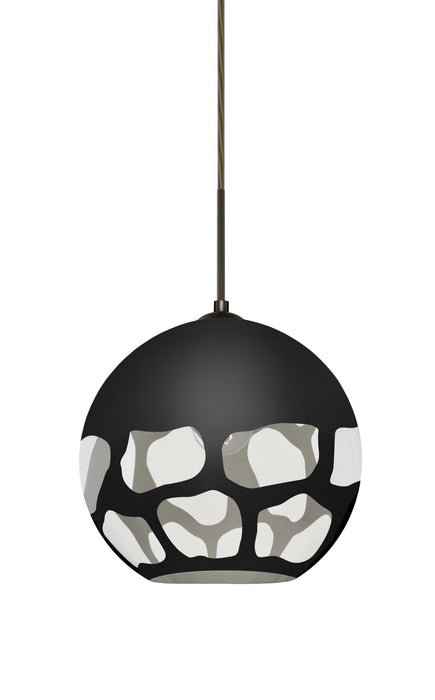 Besa - 1JT-ROCKYBK-BR - One Light Pendant - Rocky - Bronze