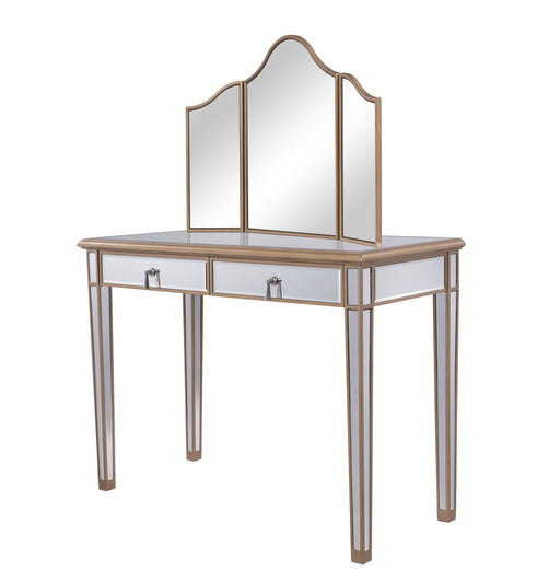 Elegant Lighting - MF6-2003G - Vanity Table And Mirror - Contempo - Hand Rubbed Antique Gold
