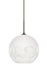 Besa - 1JT-ROCKYWH-LED-BR - One Light Pendant - Rocky - Bronze