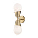 Mitzi - H101102-AGB - Two Light Wall Sconce - Cora - Aged Brass