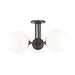 Mitzi - H105603-OB - Three Light Semi Flush Mount - Stella - Old Bronze