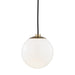Mitzi - H105701-AGB - One Light Pendant - Stella - Aged Brass