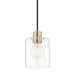 Mitzi - H108701-AGB - One Light Pendant - Neko - Aged Brass