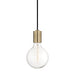 Mitzi - H109701-AGB - One Light Pendant - Ava - Aged Brass