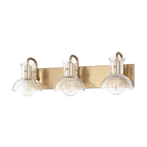 Mitzi - H111303-AGB - Three Light Bath Bracket - Riley - Aged Brass