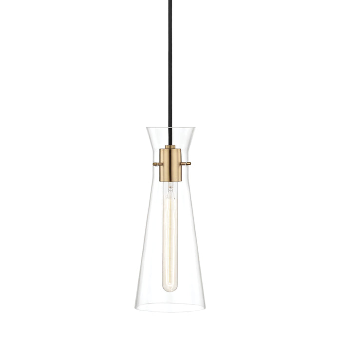 Mitzi - H112701-AGB - One Light Pendant - Anya - Aged Brass