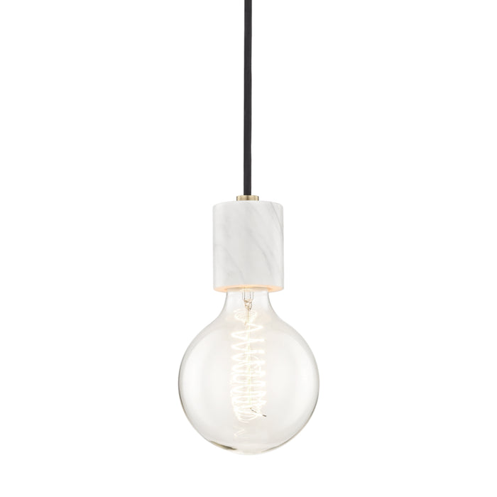 Mitzi - H120701-AGB - One Light Pendant - Asime - Aged Brass