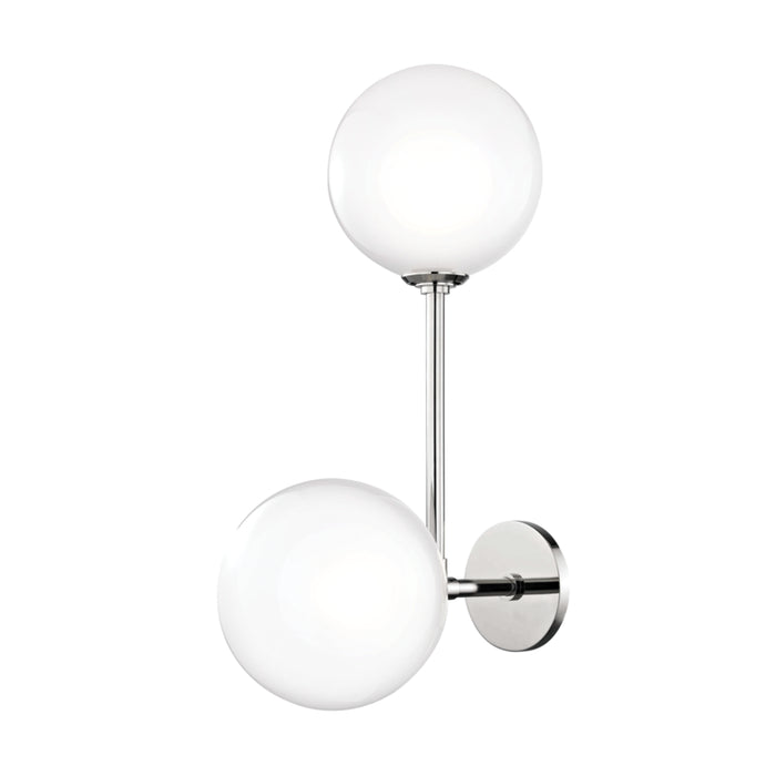 Mitzi - H122102-PN - Two Light Wall Sconce - Ashleigh - Polished Nickel