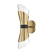 Mitzi - H130102-AGB/BK - Two Light Wall Sconce - Angie - Aged Brass/Black