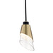Mitzi - H130701-AGB/BK - One Light Pendant - Angie - Aged Brass/Black