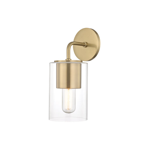 Mitzi - H135101-AGB - One Light Wall Sconce - Lula - Aged Brass