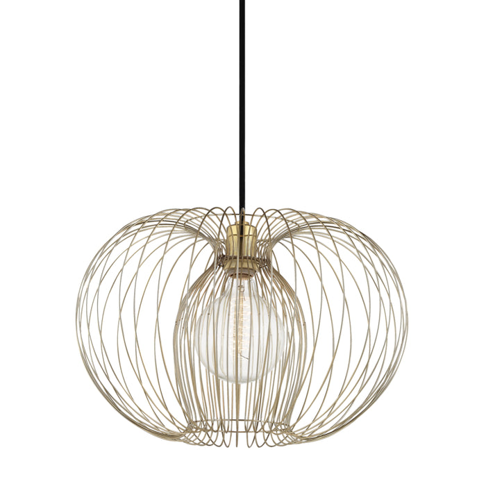 Mitzi - H181701L-PB - One Light Pendant - Jasmine - Polished Brass