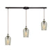 ELK Home - 10830/3L - Three Light Pendant - Hammered Glass - Oil Rubbed Bronze