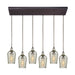 ELK Home - 10830/6RC - Six Light Pendant - Hammered Glass - Oil Rubbed Bronze