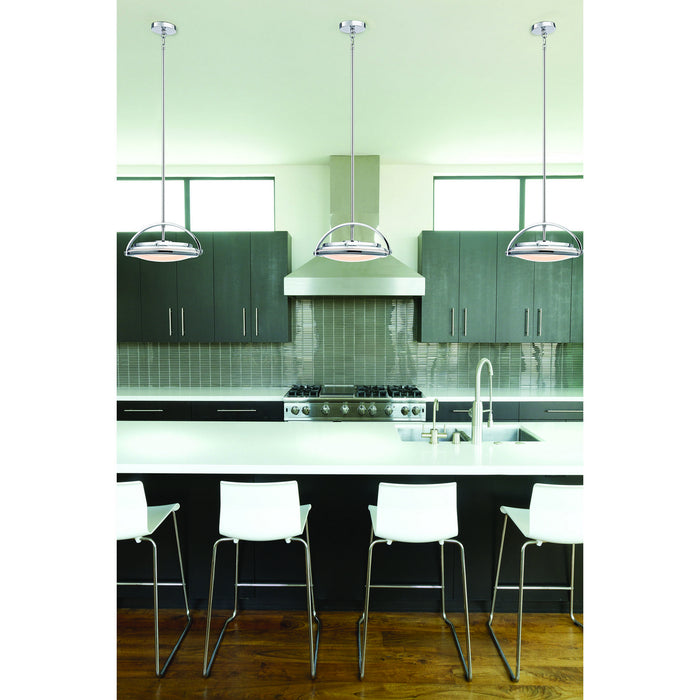 LED Pendant from the Quincy collection in Chrome finish