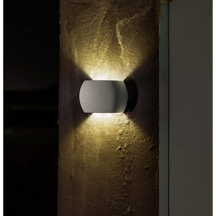 LED Wall Sconce from the Castle collection in Natural Concrete finish