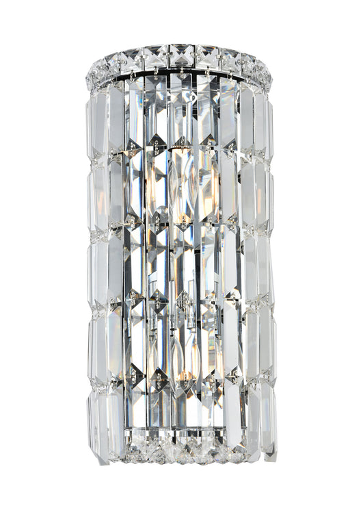 Elegant Lighting - V2030W8C/RC - Two Light Wall Sconce - Maxime - Chrome