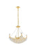 Elegant Lighting - V9800D20G/RC - Eight Light Chandelier - Corona - Gold