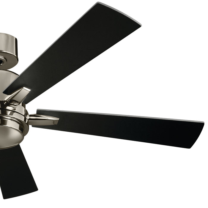 52``Ceiling Fan from the Lucian collection in Polished Nickel finish