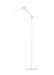 Koncept - AR5000-WD-WHT-FLR - LED Floor Lamp - Z-Bar - White