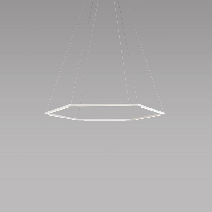 Koncept - ZBP-16-H-SW-MWT-CNP - LED Pendant - Z-Bar Pendant - Matte White