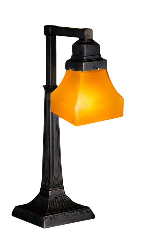 Meyda Tiffany - 130167 - One Light Desk Lamp - Bungalow - Mahogany Bronze