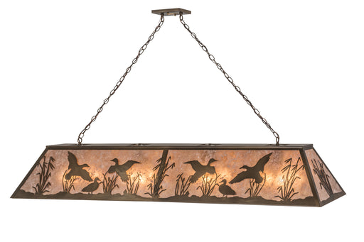 Meyda Tiffany - 168693 - 11 Light Pendant - Ducks In Flight - Antique Copper