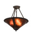 Meyda Tiffany - 194681 - Three Light Pendant - Sutter - Oil Rubbed Bronze