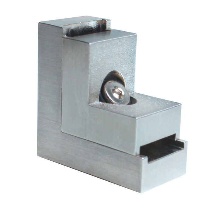 Besa - R12-LCONN-SN - Live ``L`` Rail Connector - Satin Nickel