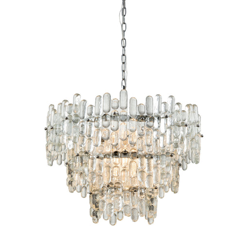 ELK Home - 1141-086 - Nine Light Chandelier - Icy Reception - Chrome, Clear Glass, Clear Glass