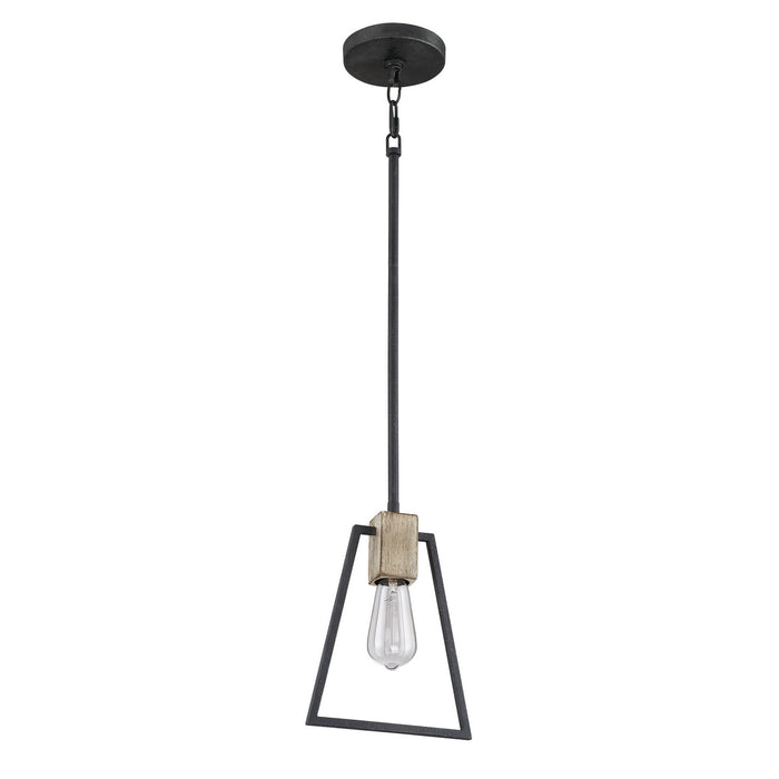 One Light Mini Pendant from the Brockton collection in Grey Ash finish