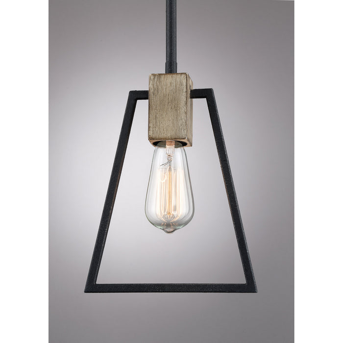 One Light Mini Pendant from the Brockton collection in Grey Ash finish