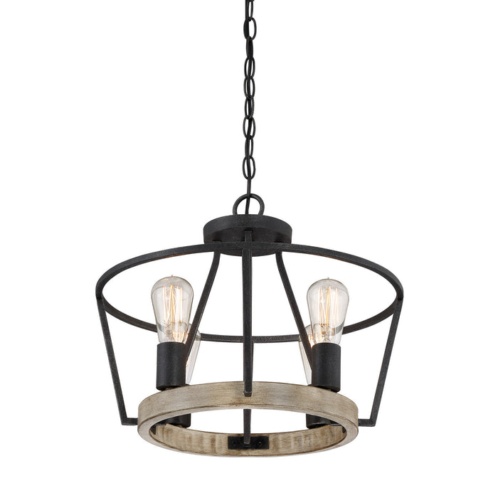 Four Light Semi-Flush Mount from the Brockton collection in Grey Ash finish