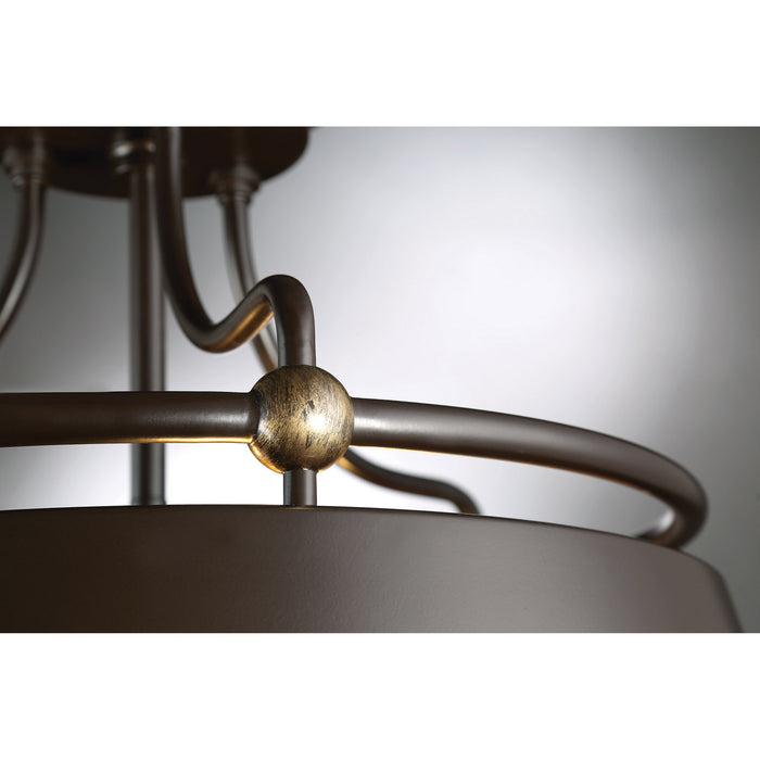 Four Light Pendant from the Fairview collection in Western Bronze finish