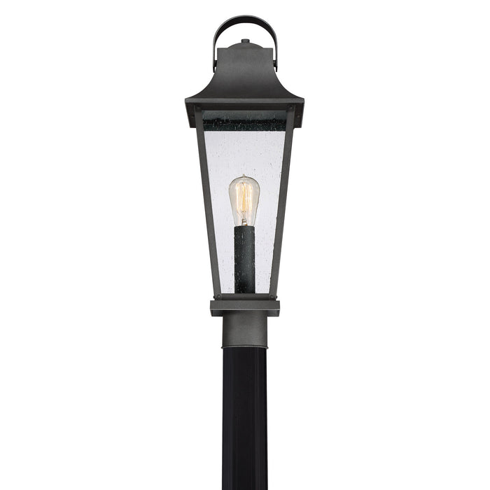 One Light Outdoor Post Mount from the Galveston collection in Mottled Black finish