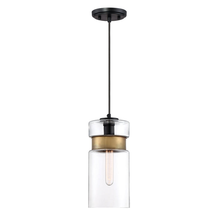 One Light Mini Pendant from the Gathering collection in Mystic Black finish