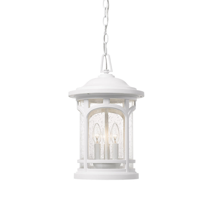 Quoizel - MBH1911W - Three Light Outdoor Hanging Lantern - Marblehead - White Lustre
