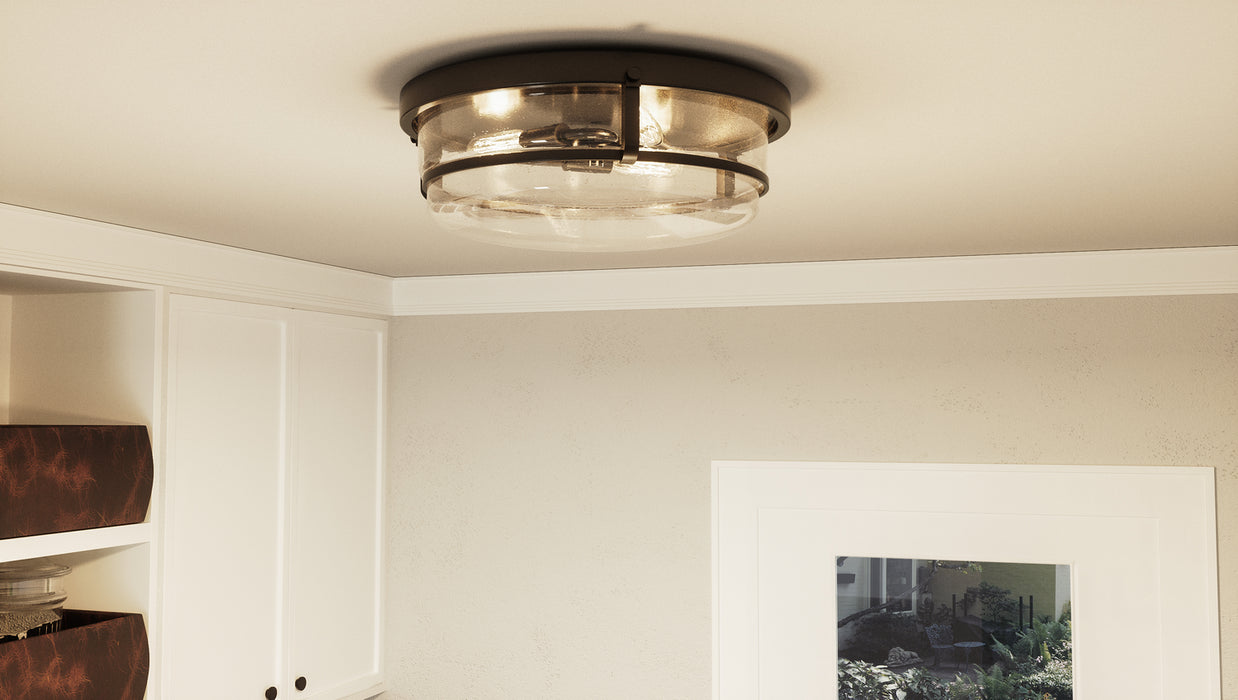 Three Light Flush Mount from the Outpost collection