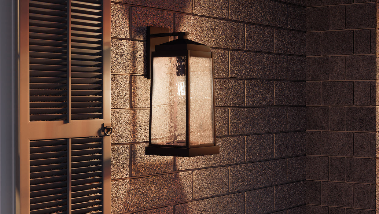 One Light Outdoor Wall Lantern from the Ravenel collection in Western Bronze finish