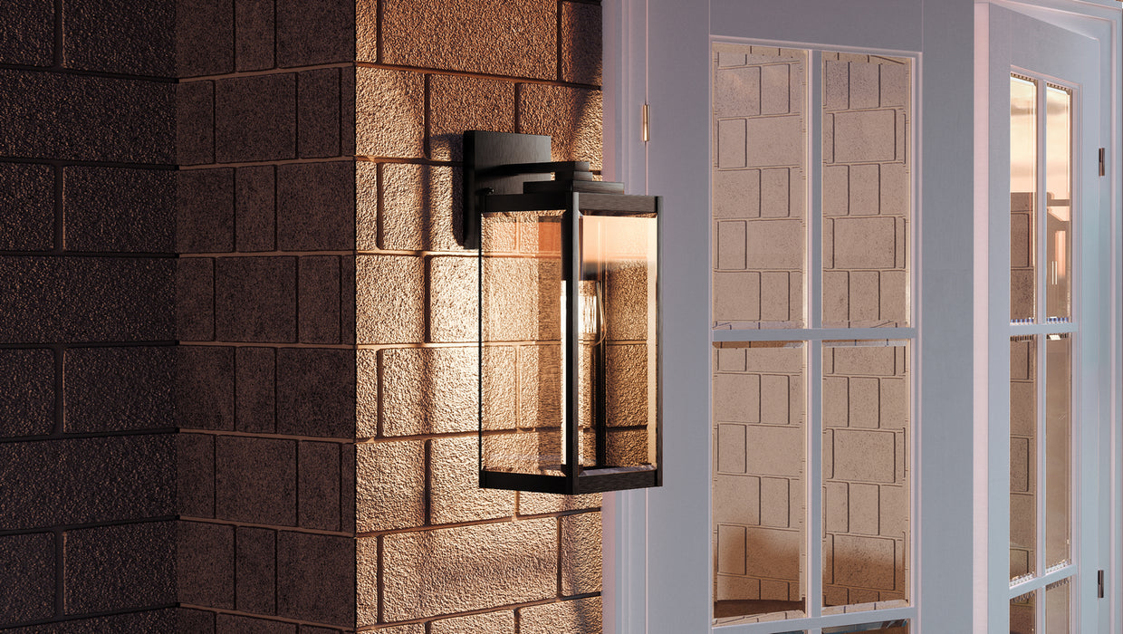 One Light Outdoor Wall Lantern from the Westover collection in Earth Black finish