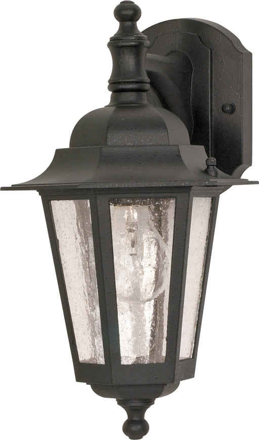 Nuvo Lighting - 60-3475 - One Light Outdoor Lantern - Cornerstone - Textured Black