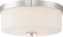 Nuvo Lighting - 60-6231 - Two Light Flush Mount - Denver - Polished Nickel