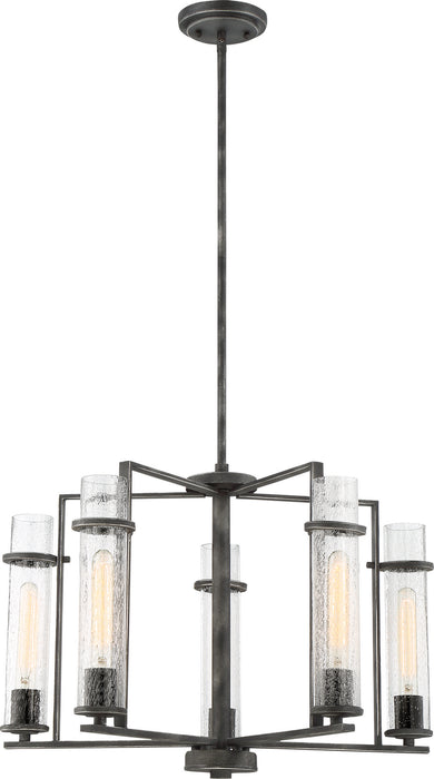 Nuvo Lighting - 60-6385 - Five Light Chandelier - Donzi - Iron Black