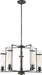 Nuvo Lighting - 60-6385 - Five Light Chandelier - Donzi - Iron Black