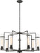Nuvo Lighting - 60-6387 - Seven Light Chandelier - Donzi - Iron Black